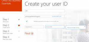 Office 365 email signup 4